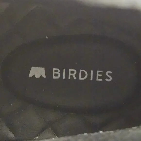 Birdies The Falcon Black Leather Slip-On Sneaker Bootie Hidden Wedge, Size 7.5 - Picture 9 of 13